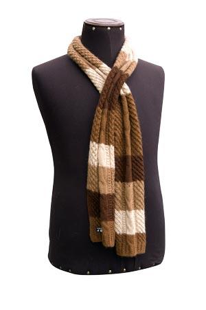 Chunky striped scarf